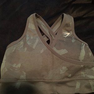 Gymshark Camo Bra XS